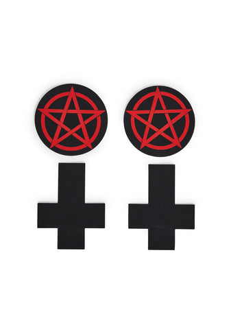 Hell City Goth Pasties Set